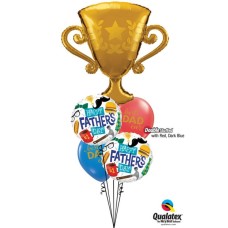 Bouquet 998 Awesome Dad Award! Qualatex #87986 98465-2 11238-2 43742-1 43790-1